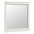 Pemberly Row Youth Farmhouse Wood Landscape Mirror in White Finish