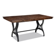 Pemberly Row Traditional Wood Gathering Table in Copper Finish