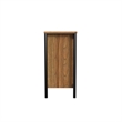 Pemberly Row Contemporary 6 Drawer Dresser Chest in Hickory Finish