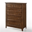 Pemberly Row Wood Transitional 6-Drawer Standard Chest in Tuscan