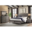Pemberly Row Wood Contemporary 9-Drawer Dresser Brushed Steel
