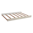 Pemberly Row Contemporary Wood Full Size Bed Rails in Willow Gray Finish