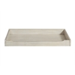 Pemberly Row Contemporary Wood Changer Topper in Willow Gray