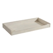 Pemberly Row Contemporary Wood Changer Topper in Willow Gray