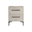 Pemberly Row Contemporary Wood Nightstand in Willow Gray Finish