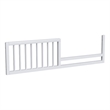 Pemberly Row Contemporary Wood Cottage Toddler Rail in Ash Linen Finish