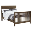 Pemberly Row Contemporary Solid Hardwood Bed Rails in Graphite Gray