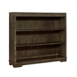 Pemberly Row Contemporary Solid Hardwood Bookcase in Graphite Gray