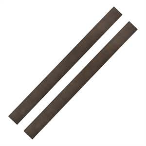 Pemberly Row Farmhouse Wood Full Size Bed Rails in River Rock Brown