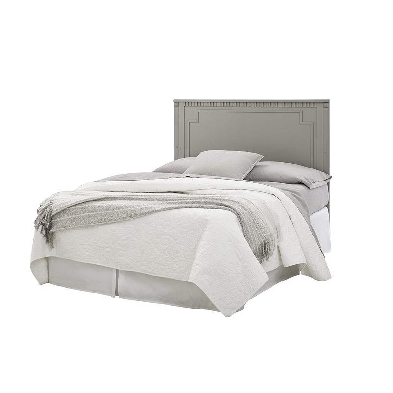 Pemberly Row Contemporary Wood Convertible Crib Panel in Gray Finish