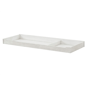 Pemberly Row Traditional Solid Hardwood Changing Tray in White Dove