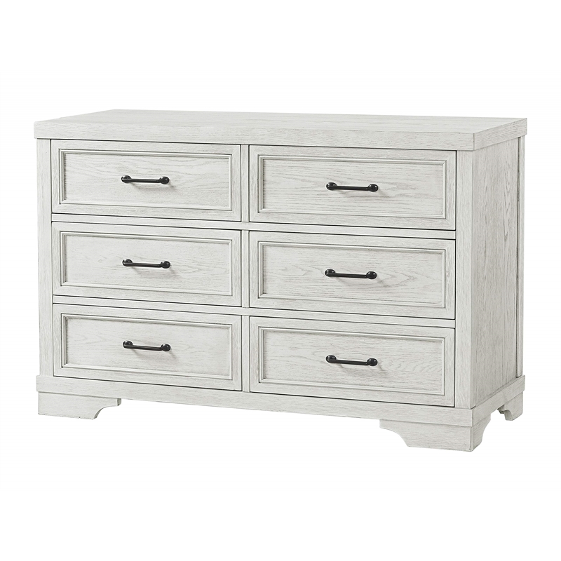 Pemberly Row Traditional Solid Hardwood Changing Tray in White Dove