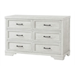 Pemberly Row Traditional Solid Hardwood Changing Tray in White Dove