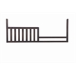 Pemberly Row Farmhouse Wood Toddler Guard Rail in River Rock Brown