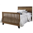Pemberly Row Urban Rustic Transitional Wood Bed Rails in Brushed Wheat Brown