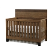Pemberly Row Urban Rustic Transitional Wood Convertible Crib in Brushed Wheat