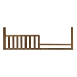 Pemberly Row Urban Rustic Wood Convertible Toddler Rail - Brushed Wheat Brown