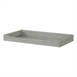 Pemberly Row Contemporary Solid Hardwood Changing Tray in Dawn Gray
