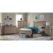 Pemberly Row Traditional Wood Complete Full Bed in Sandwash Gray