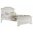 Pemberly Row Traditional Wood Complete Full Bed in Brushed White