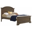 Pemberly Row Traditional Wood Complete Full Bed in Rosewood Brown