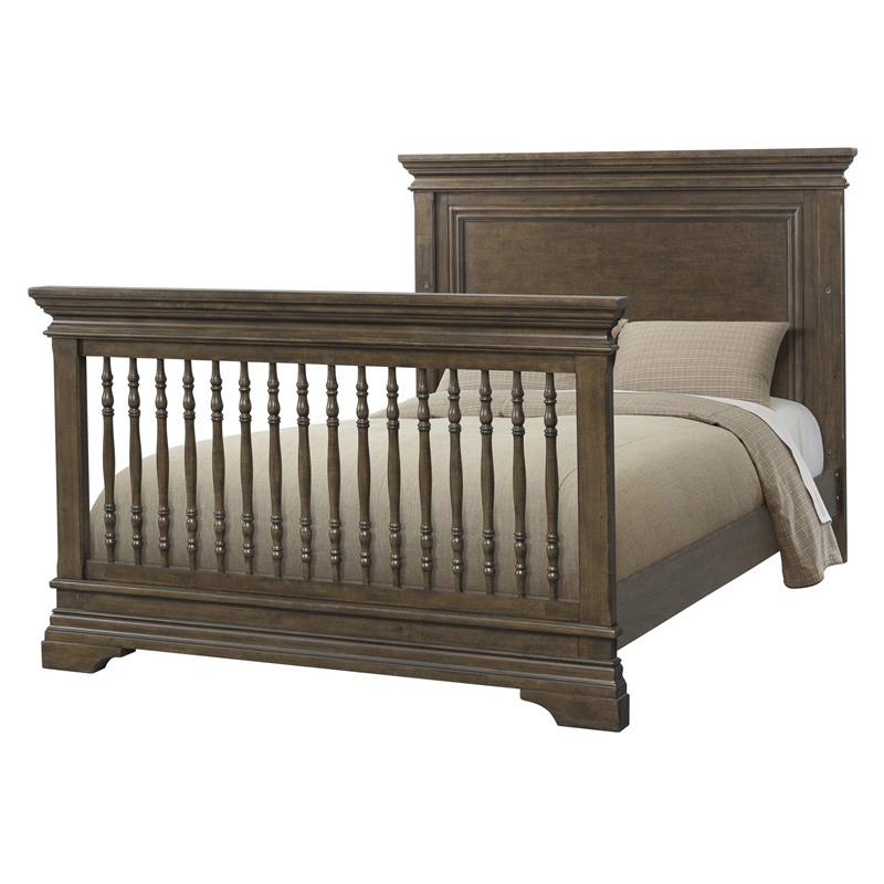 Pemberly Row 2-Drawer Traditional Wood Nightstand in Rosewood Brown