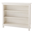 Pemberly Row Traditional Hutch / Bookcase in Brushed White Finish