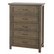 Pemberly Row Traditional Toddler Guard Rail in Harvest Brown Finish