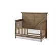 Pemberly Row Traditional Toddler Guard Rail in Harvest Brown Finish