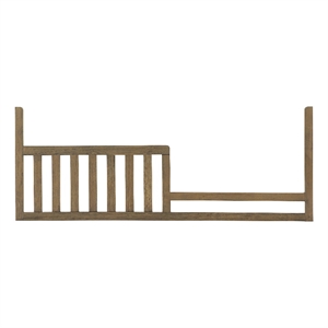 Pemberly Row Traditional Toddler Guard Rail in Harvest Brown Finish