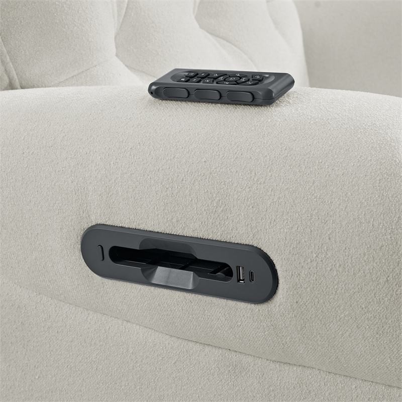 Pemberly Row Transitional Fabric Swivel Glider and Rocker in Snow