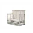 Pemberly Row Wood Transitional Convertible Crib in Rustic White