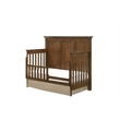 Pemberly Row Solid Wood Transitional Convertible Crib in Tuscan