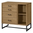 Pemberly Row Contemporary Drawer Chest / Bookcase in Natural