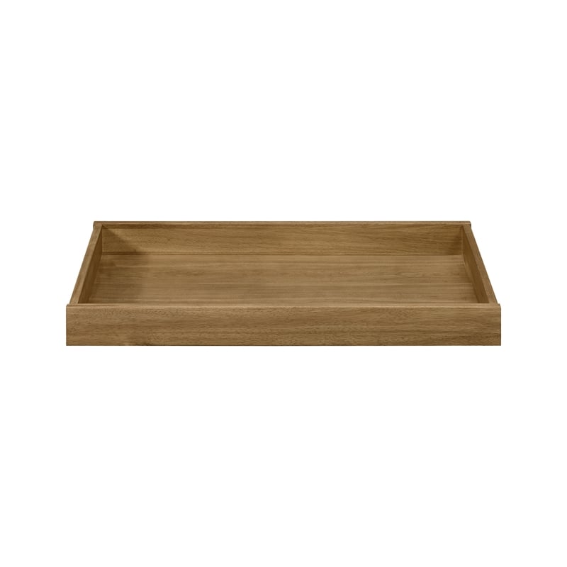 Pemberly Row Wood Contemporary Changing Tray in Natural Finish