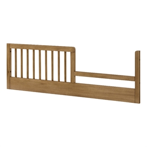 Pemberly Row Contemporary Classic Crib Toddler Rail in Natural