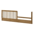 Pemberly Row Contemporary Classic Crib Toddler Rail in Natural