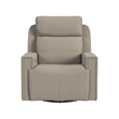 Pemberly Row Contemporary Triple Power Glider in Latte/Almond