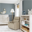 Pemberly Row Contemporary Triple Power Glider in Latte/Almond