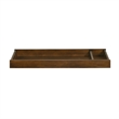 Pemberly Row Wood Transitional Changer Top in Tuscan/Brown Finish