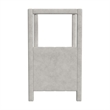 Pemberly Row Contemporary Polyester Toddler Bed in Gray Finish