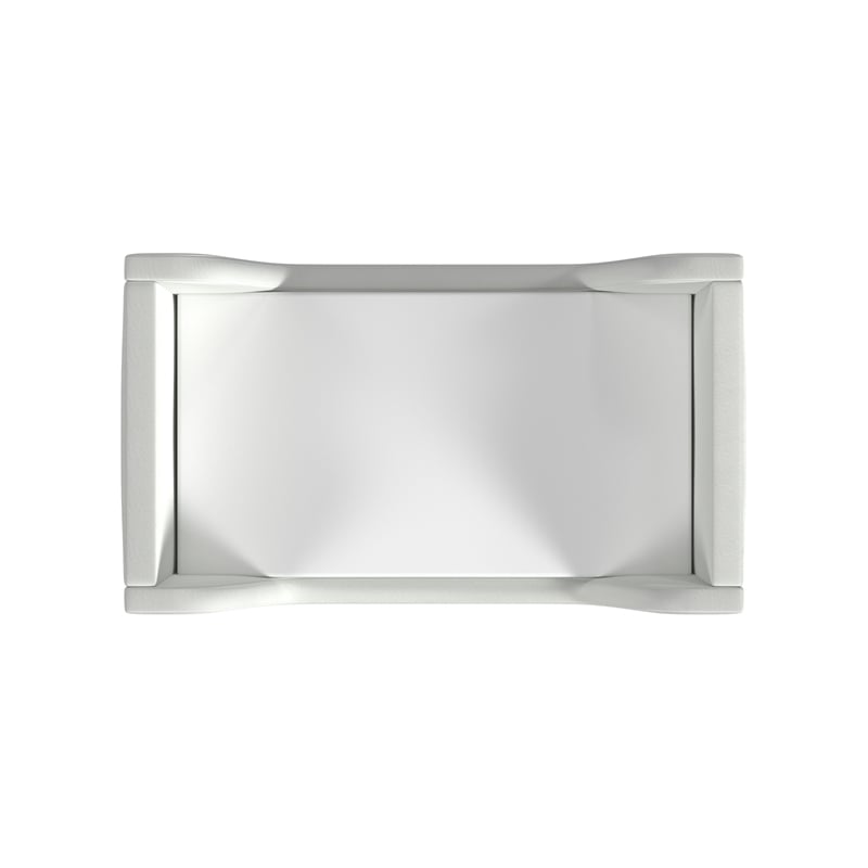 Pemberly Row Contemporary Polyester Toddler Bed in Cream Finish