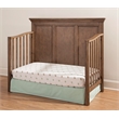Pemberly Row Solid Hardwood Farmhouse Convertible Crib in Cashew