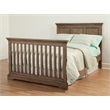 Pemberly Row Solid Hardwood Farmhouse Convertible Crib in Cashew