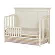 Pemberly Row Solid Hardwood Farmhouse Convertible Crib in Chalk