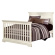 Pemberly Row Solid Hardwood Farmhouse Convertible Crib in Chalk