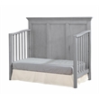 Pemberly Row Solid Hardwood Farmhouse Convertible Crib in Cloud