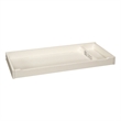 Pemberly Row Wood Farmhouse Sturdy Changer Top in Chalk White