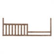 Pemberly Row Wood Farmhouse Sturdy Toddler Rail in Cashew Finish