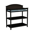 Pemberly Row Wood Transitional Changing Table in Black Finish